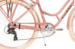 Raleigh Willow Ladies Traditional British Heritage Bicycle, 700c Wheel - Pink 2 Thumbnail