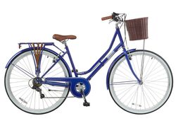 Viking Belgravia Ladies Traditional Heritage Bicycle, 700c Wheel - Royal Blue Thumbnail