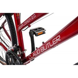 Claud Butler Explorer 2.0 Low Step Hybrid Bike - Red 3 Thumbnail