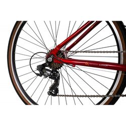 Claud Butler Explorer 2.0 Low Step Hybrid Bike - Red 6 Thumbnail