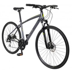 Claud Butler Explorer 4.0 Hybrid Bike, 24 Speed - Grey 1 Thumbnail