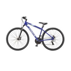 Coyote Alpine Gents Hybrid Bicycle, 700c Wheel, 21 Speed - Gloss Royal Blue 4 Thumbnail