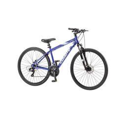 Coyote Alpine Gents Hybrid Bicycle, 700c Wheel, 21 Speed - Gloss Royal Blue 1 Thumbnail