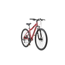 Coyote Alpine Ladies Hybrid Bicycle, 700c Wheel, 21 Speed - Metallic Red 5 Thumbnail