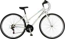 Dawes 2020 Discovery 101 Low Step Ladies Hybrid Bike, 700c Wheel, 18 Speed - White Thumbnail
