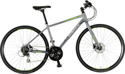Dawes Discovery 301 Crossbar Hybrid Bike, 700c Wheel, 24 Speed - Satin Silver Thumbnail