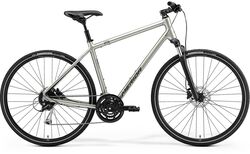 Merida Crossway 100 Unisex Hybrid Bicycle, 700c Wheel - Titanium Thumbnail