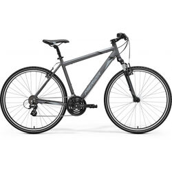 Merida Crossway 10V, 21 Speed, 700C Wheel - Grey/Black Thumbnail