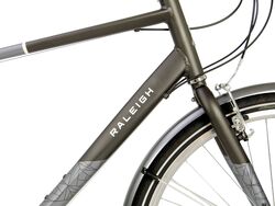 Raleigh Pioneer Crossbar Traditional Hybrid Bicycle - Graphite Black/Grey 3 Thumbnail