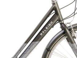 Raleigh Pioneer Low Step Traditional Hybrid Bicycle - Graphite Black/Grey 2 Thumbnail