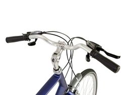 Raleigh Pioneer Tour Crossbar Traditional Hybrid Bicycle - Grey/Blue 7 Thumbnail