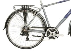 Raleigh Pioneer Tour Crossbar Traditional Hybrid Bicycle - Grey/Blue 8 Thumbnail