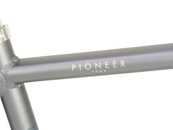 Raleigh Pioneer Tour Crossbar Traditional Hybrid Bicycle - Grey/Blue 5 Thumbnail