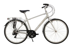 Raleigh Pioneer Tour Mens Rigid Hybrid Bicycle, 700c Wheel, 21 Speed - Silver Thumbnail
