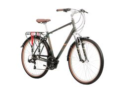 Raleigh Pioneer Trail Crossbar Traditional Hybrid Bicycle 2021 - Green/Black 1 Thumbnail