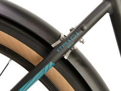 Raleigh Strada City Trapeze Hybrid Bicycle 2021 - Satin Black/Blue 6 Thumbnail