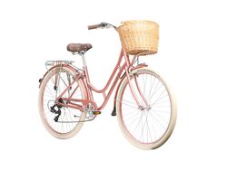 Raleigh Willow Ladies Traditional British Heritage Bicycle, 700c Wheel - Pink 1 Thumbnail