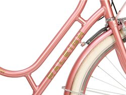 Raleigh Willow Ladies Traditional British Heritage Bicycle, 700c Wheel - Pink 3 Thumbnail