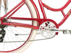 Raleigh Willow Ladies Traditional British Heritage Bicycle, 700c Wheel - Cherry 6 Thumbnail