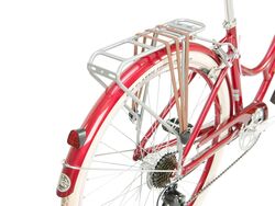 Raleigh Willow Ladies Traditional British Heritage Bicycle, 700c Wheel - Cherry 7 Thumbnail