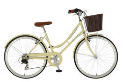 Claud Butler Cambridge Style Ladies Heritage Bike - Cream - 26