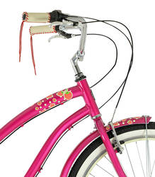 Dawes Strawberry Ladies Beach Cruiser Bike - 26