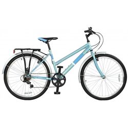 Falcon Expression Ladies Low Step City Hybrid Bike - Sky Blue Thumbnail