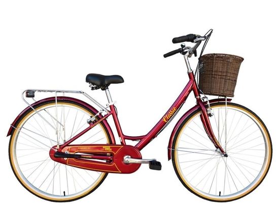 red womens hybrid bike