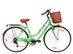 Tiger Vintage Ladies Heritage-Style Bike Green, 18