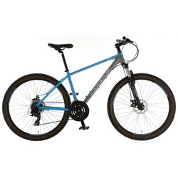 Claud Butler Haste 1.0 Mens Hardtail Mountain Bike, 650B Wheel, 21 Speed - Grey/Blue Thumbnail