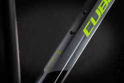 Cube AIM Hardtail Mountain Bike 2021 - Black/Lime Green 3 Thumbnail