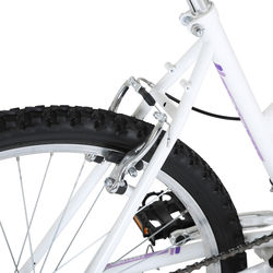 Freespirit Tracker Ladies Mountain Bike, White/Purple - 18 Speed, 26