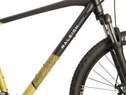 Raleigh Strada X Hardtail Hybrid Mountain Bike - Satin Black/Gold 3 Thumbnail