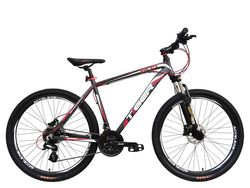 Tiger HDR 27.5 Mens HT Mountain Bike Grey/Red, Alloy Frame - 650B, 24 Speed Thumbnail