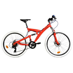 YOAC 11 Full Suspension Mountain Bike, 21 Speed - Red Thumbnail