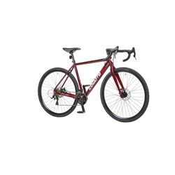 Coyote Granite Gravel Road Bike, 700c Wheel, 18 Speed - Gloss Burgundy 1 Thumbnail