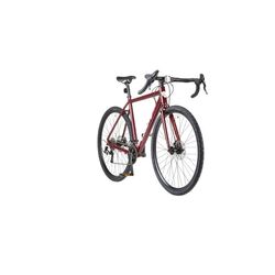 Coyote Granite Gravel Road Bike, 700c Wheel, 18 Speed - Gloss Burgundy 2 Thumbnail