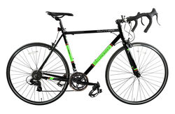 Dallingridge Guvnor Adults Road Bike, Alloy Frame, 700c Wheel, 14 Speed - Gloss Black/Acid Green Thumbnail