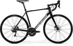 Merida Scultra Disc 400 Hydroformed Road Race Bike, 700c Wheel - Gloss Black/Silver Thumbnail