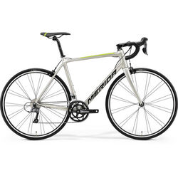 Merida Scultura Rim 100 Road Bike, 16 Speed - Titanium/Green Thumbnail