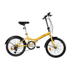 YOAC Steel Folding Bike, 20in Wheel - Gold Thumbnail