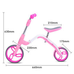 AEST Kids 2-In-1 Convertible Kick Scooter And Balance Bike - Steel Frame B02 2 Thumbnail