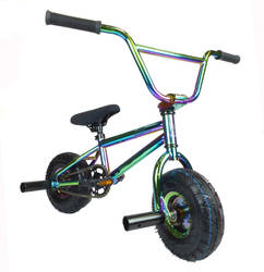1080 Stunt Freestyle Mini BMX Bike, LTD Edition Frame - Neo Chrome Jet Fuel 2 Thumbnail