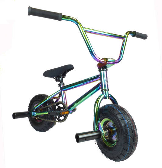 Jet Fuel Neo-Chrome Pink 1080 Mini BMX Bike 10" Wheel Freestyle Stunt Bicycle 