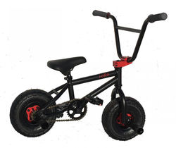 1080 Stunt Freestyle Mini BMX Bike - Black Red Thumbnail