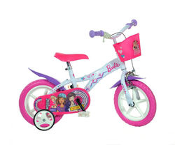 Dino Barbie Pink Kids Girls Bike with Basket - 12