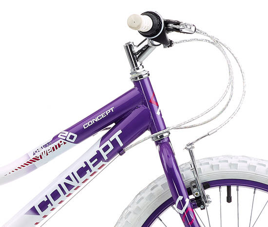 Concept Chill Out Junior Girls 20 Wheel 6 Speed MTB Mountain Bike Purple White