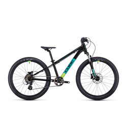 Cube Acid 240 Disc MTB 24in Wheel - Black/Green Thumbnail