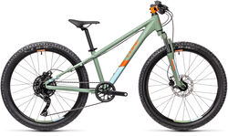 Cube Acid 240 Junior Hardtail Mountain Bike 2021 - Green/Orange Thumbnail