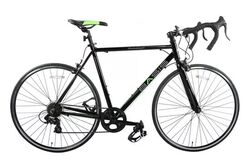 Imperfect Basis Tourmalet Adult Road Bike, Alloy Frame, 700c Wheel, 7 Speed - Black/Green Thumbnail